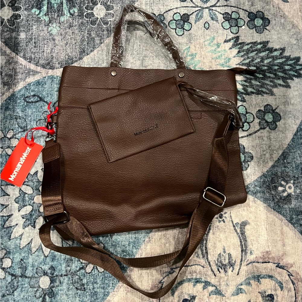 Leather Shoulder/Crossbody bag NWT